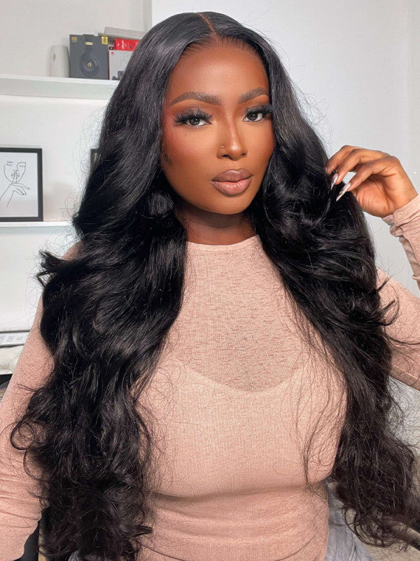 13x6 Glueless Lace Front Wig – Pre-Everything Drawstring Dome Cap, 180% Density Wear & Go Wig – US Stock