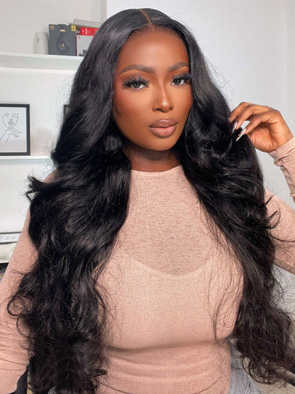 13x6 Glueless Lace Front Wig – Pre-Everything Drawstring Dome Cap, 180% Density Wear & Go Wig – US Stock