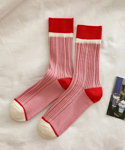 Korean Style Versatile Colorful Autumn Mid Calf Socks