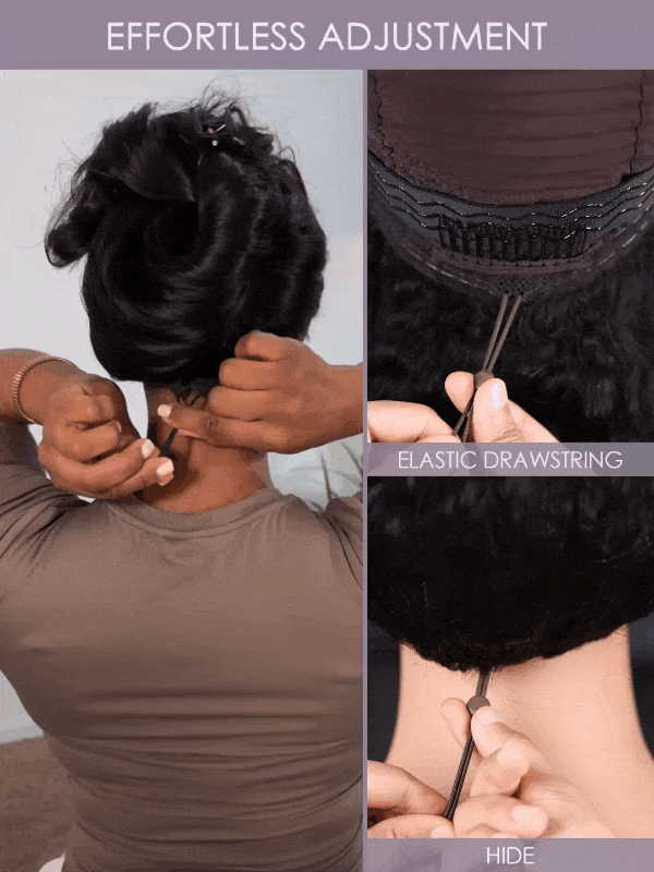 13x6 Glueless Lace Front Wig – Pre-Everything Drawstring Dome Cap, 180% Density Wear & Go Wig – US Stock